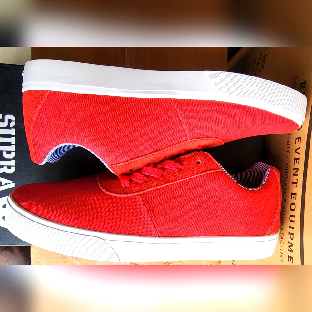 Supra "Strike", Size 11, Red/White-Red Sneakers